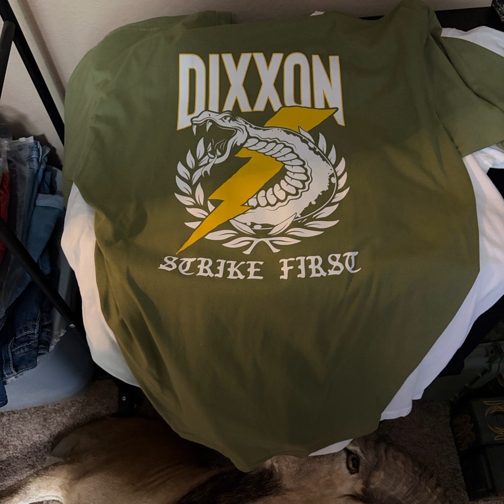 DIXXON Army Green Strike First Tee